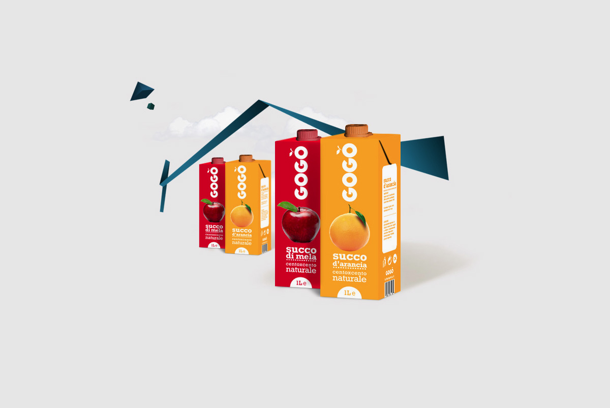 Gogo Juice logo and packaging